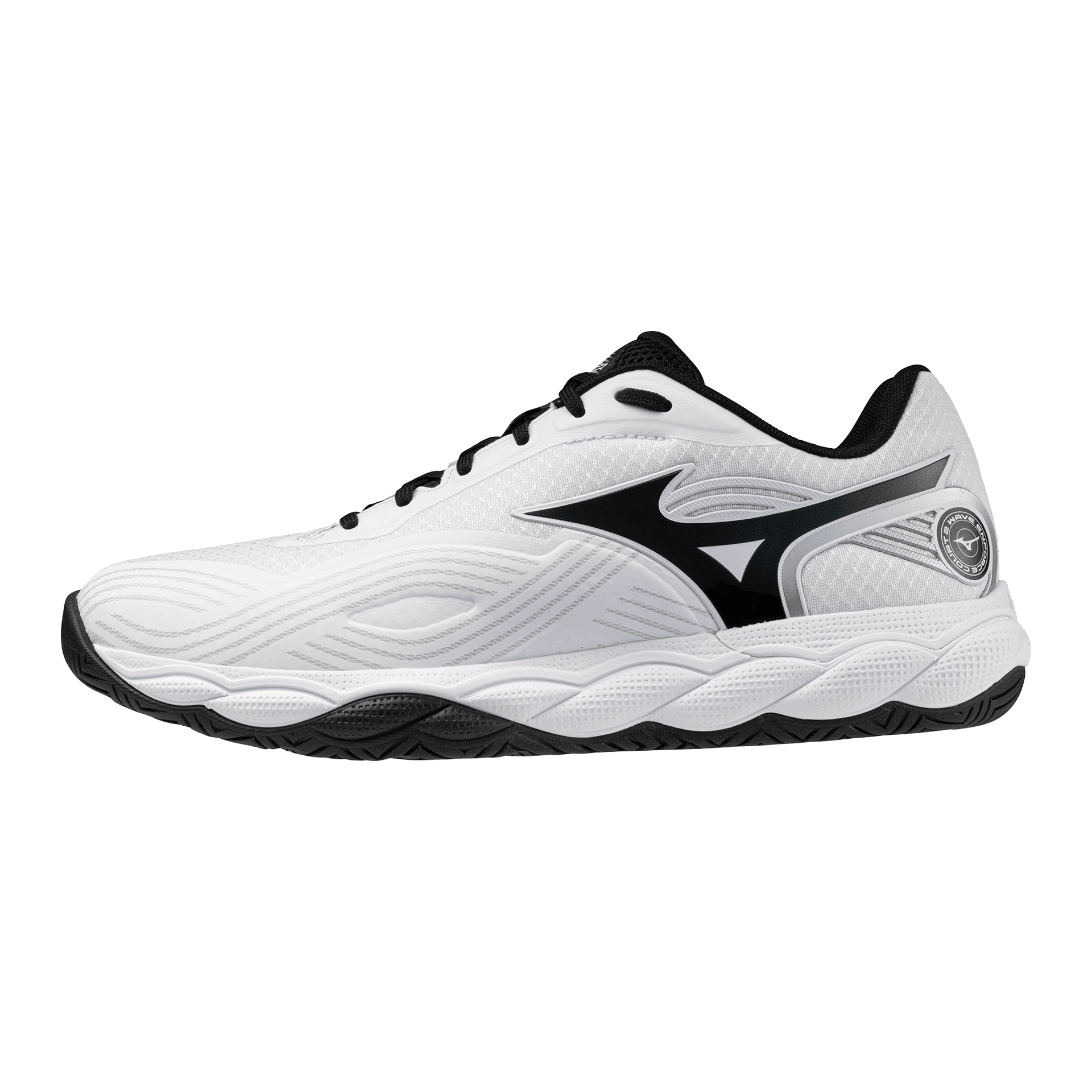 Кроссовки для тенниса Mizuno WAVE ENFORCE COURT Теннисные кроссовки Низкий топ Белый черный 61GA263209 Мужской - изображение 1