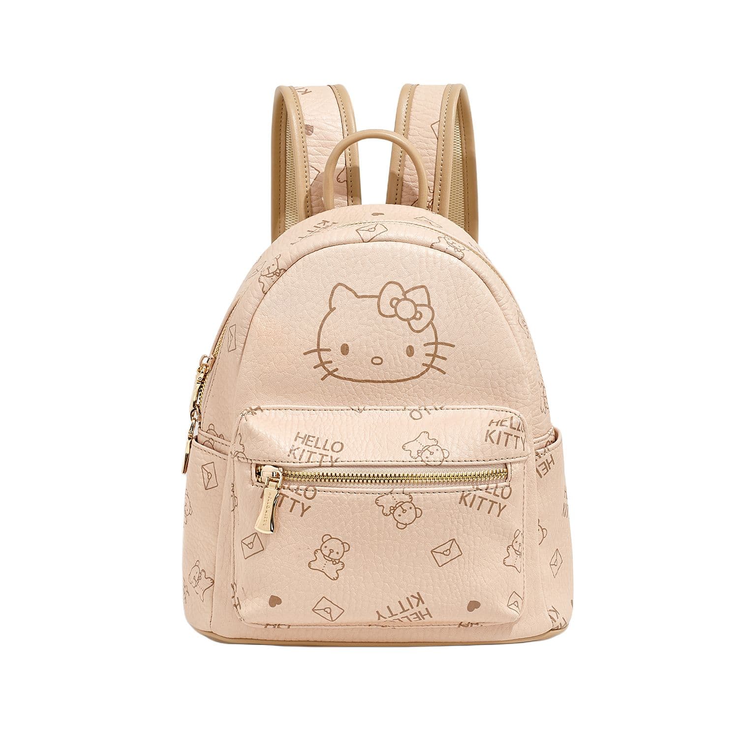 Рюкзак Sanrio Hello Kitty PU (полиуретан) Рюкзак Стандартный (стандартный) Женский Молочно-чайный - изображение 1