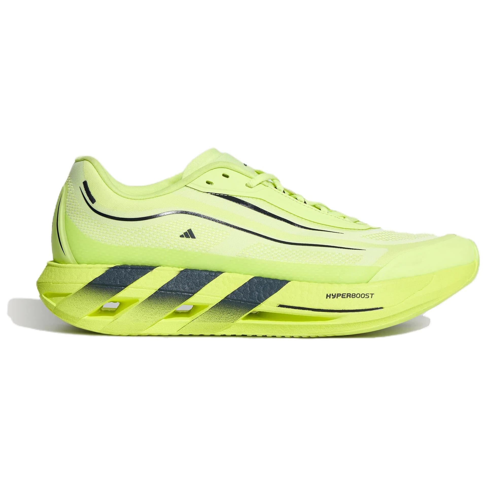 Кроссовки для бега Adidas HYPERBOOST Беговые кроссовки Низкий Топ Флуоресцентный Тартразин Унисекс - изображение 2