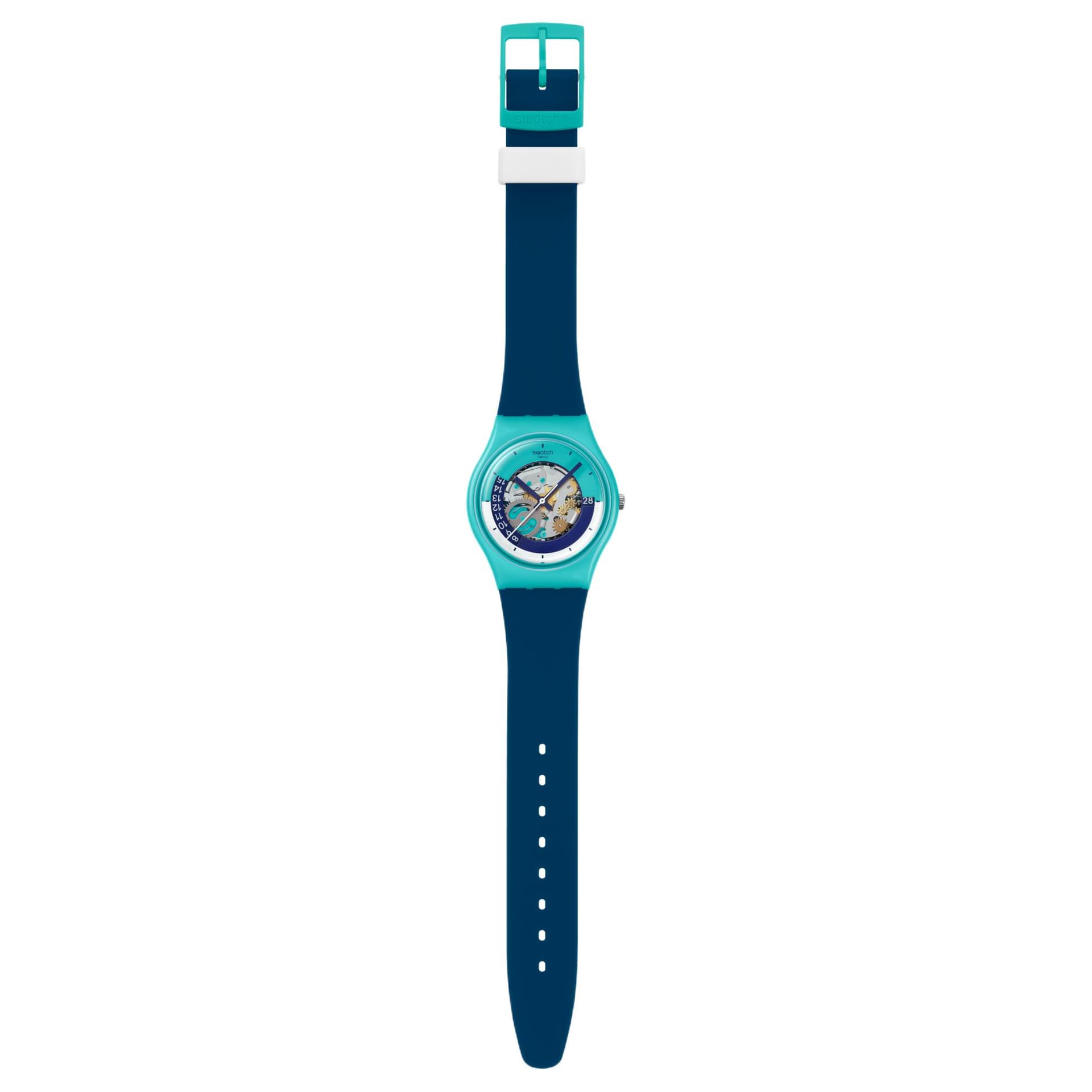 Часы Swatch Quartz Механизм Женские часы 34 мм Синий - изображение 3