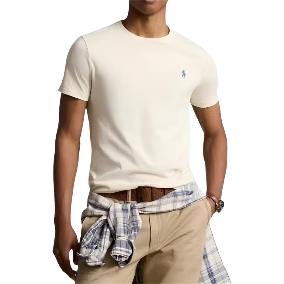 Футболка Polo Ralph Lauren Экрю Мужские T-рубашки - изображение 1