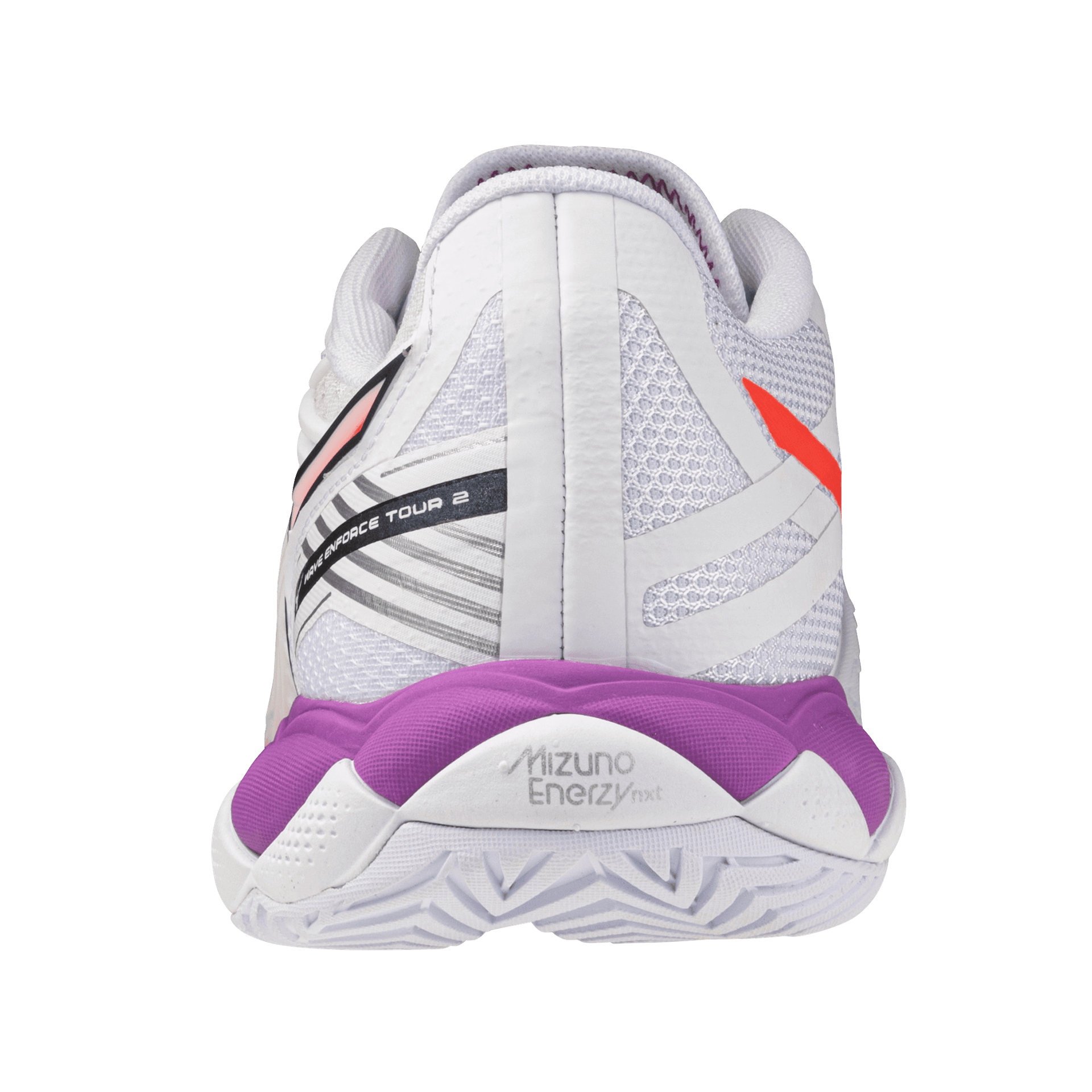 Кроссовки для тенниса Mizuno WAVE ENFORCE TOUR 2 Теннисные кроссовки Низкий топ Белый Оранжевый Фиолетовый Многоцветный 61GA260102 Женские - изображение 4