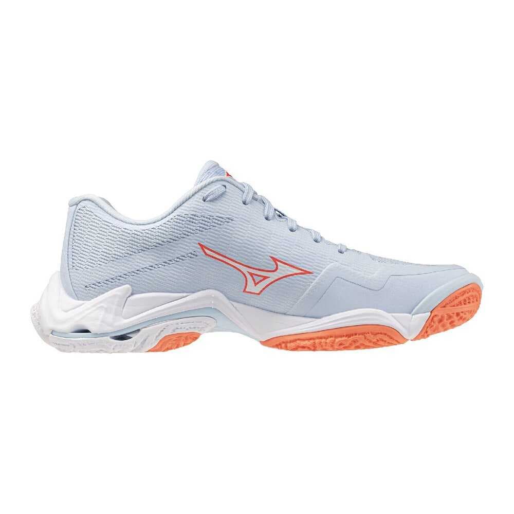 Кроссовки Mizuno Wave Lightning Волейбольные кроссовки Низкий Топ Саксофон TUBE X Белый X Апельсин 84 Женские - изображение 2