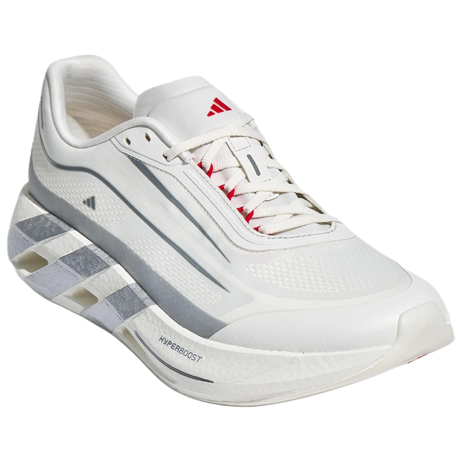 Кроссовки для бега Adidas HYPERBOOST Беговые кроссовки Низкий Топ Кристальный Белый Detective Серый Металл Металлическое серебро Унисекс - изображение 3