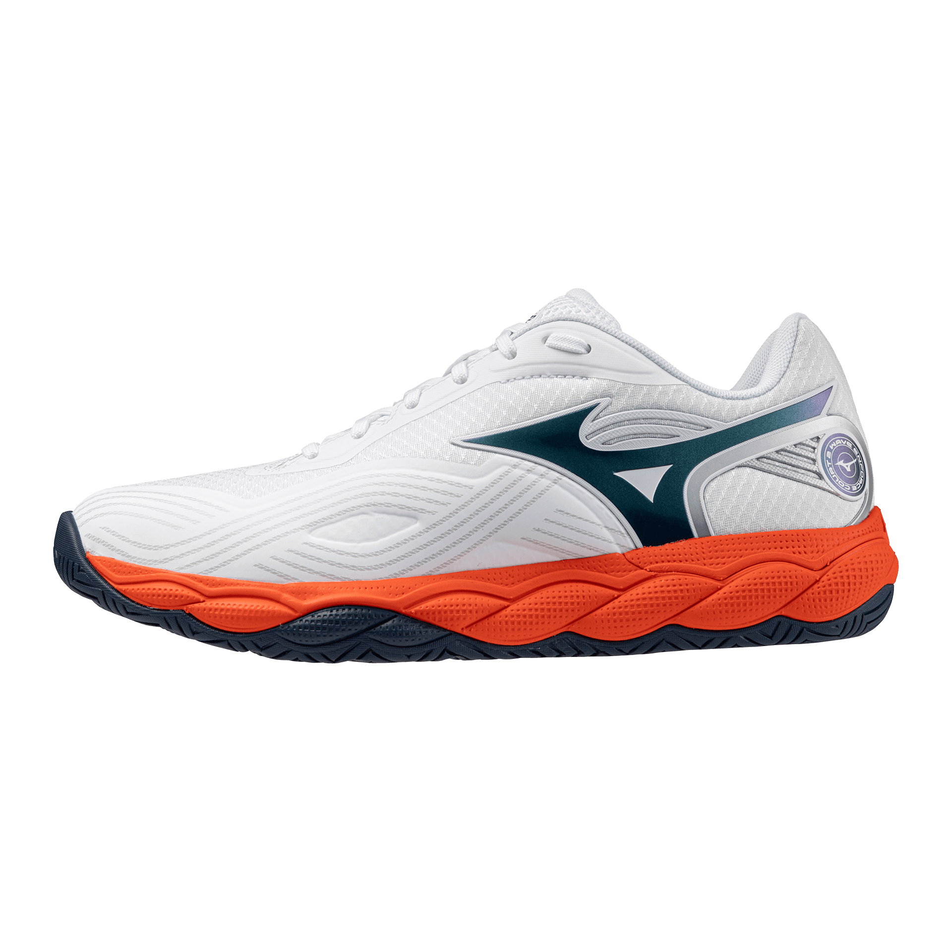 Кроссовки для тенниса Mizuno WAVE ENFORCE COURT Теннисные кроссовки Низкий топ Белый Темно-синий 61GA263202 Мужской - изображение 1