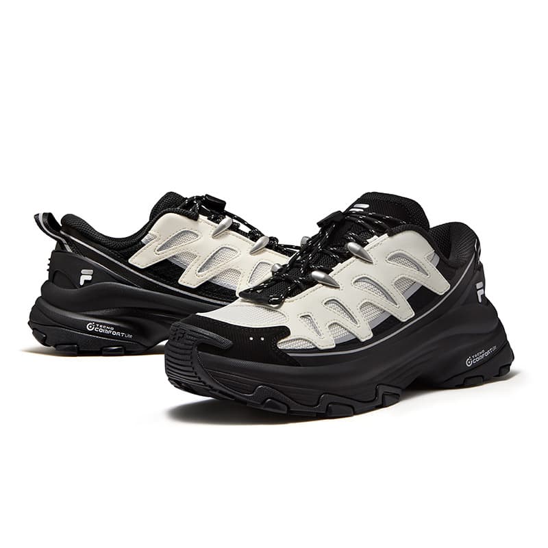 Кроссовки FILA FUSION COMO U Уличная обувь Low Топ Черный Бобовый Curd Белый Женские - изображение 5