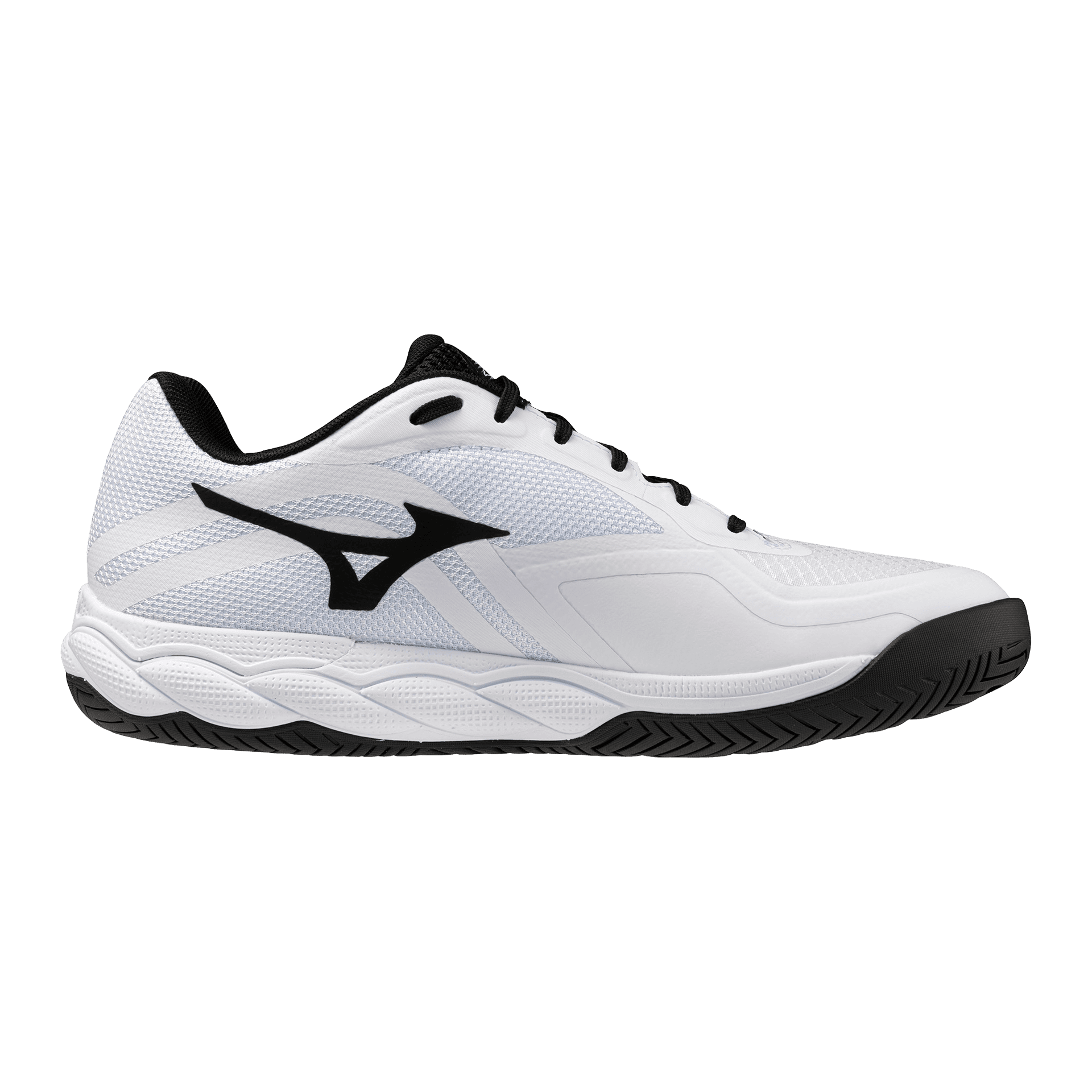 Кроссовки для тенниса Mizuno WAVE ENFORCE COURT Теннисные кроссовки Низкий топ Белый черный 61GA263209 Мужской - изображение 2