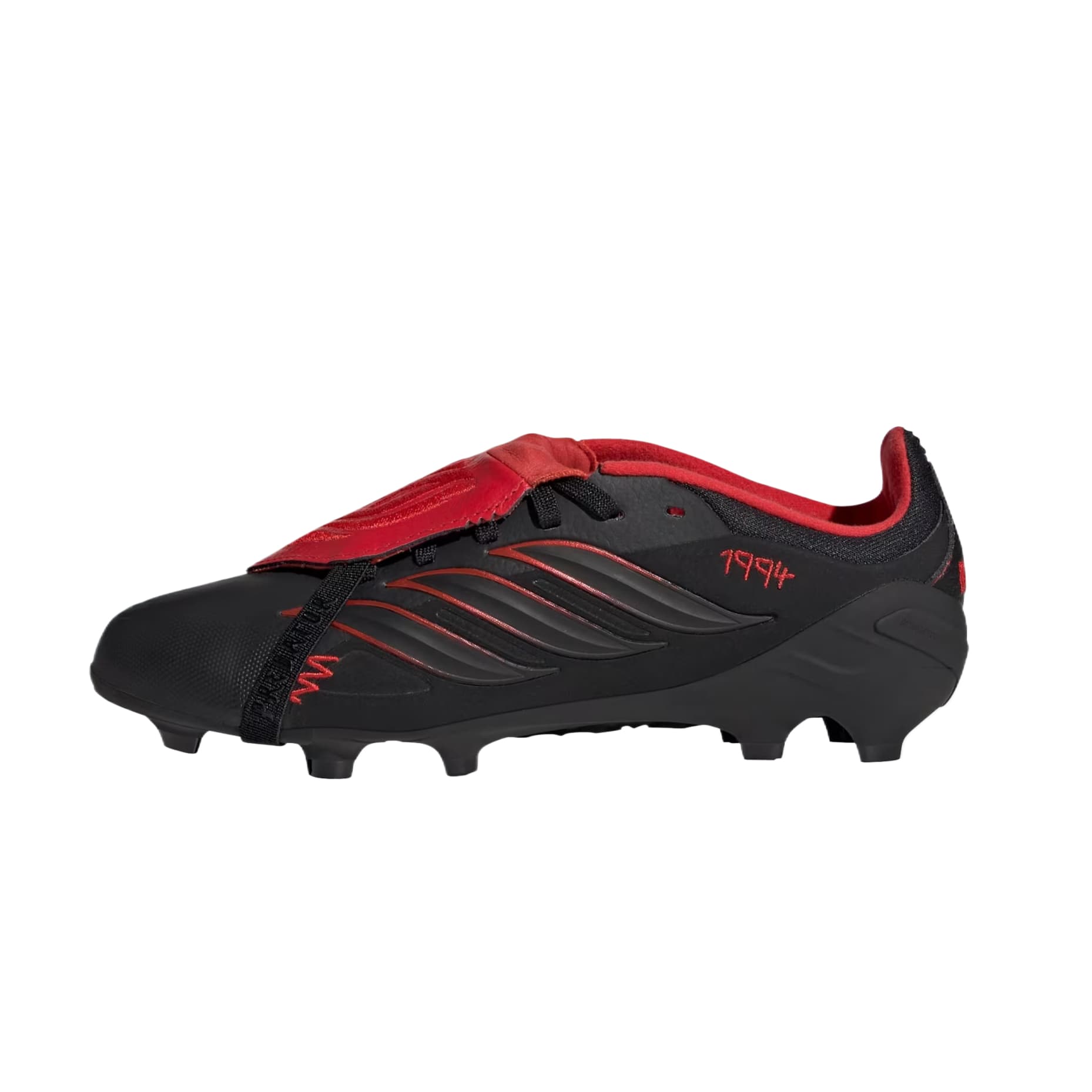 Бутсы Adidas PREDATOR Детские футбольные бутсы Low Топ Основной черный Основной черный Основной черный Kids - изображение 2