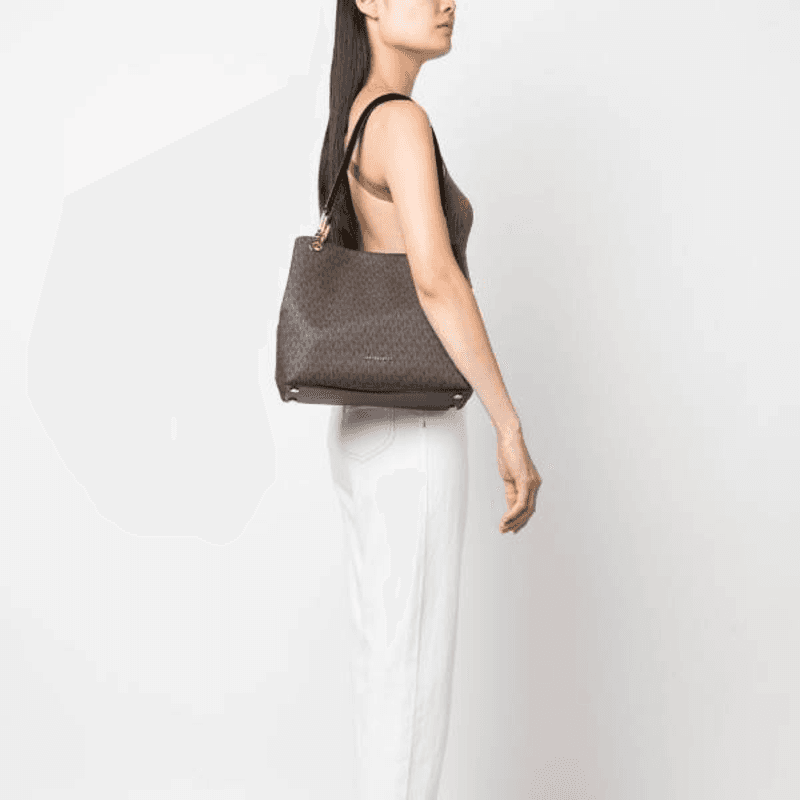 Мини-сумка MICHAEL KORS Kensington Телячья кожа Сумка на плечо Женские Тауповый - изображение 5