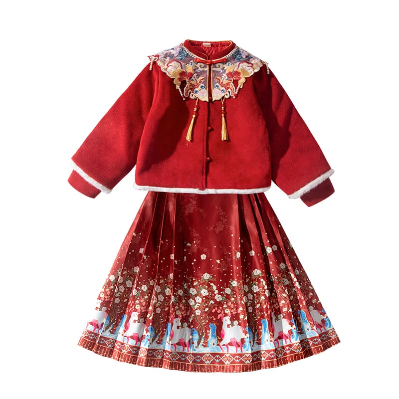 ATONGMU Красный Kids Ханьфу - изображение 1
