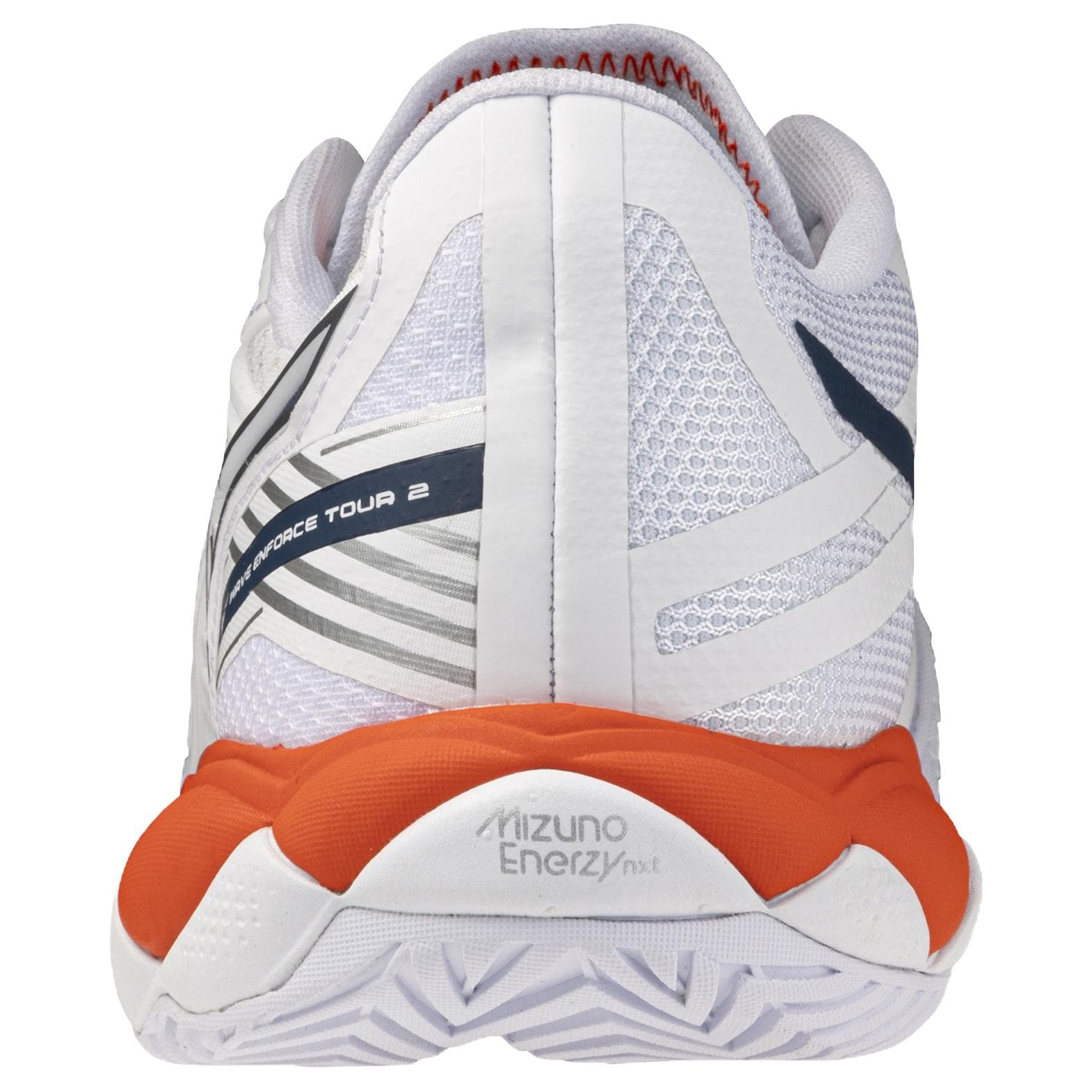 Кроссовки для тенниса Mizuno WAVE ENFORCE TOUR 2 Теннисные кроссовки Низкий топ Белый Синий и Оранжевый Многоцветный 61GA260002 Мужской - изображение 4