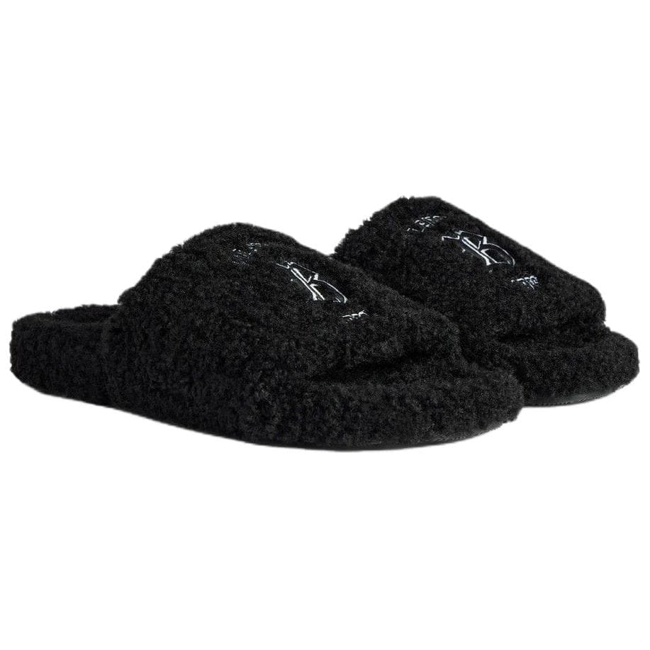 Сандалии Balenciaga Furry Шлепанцы Черный мужской - изображение 3