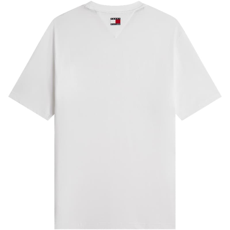 Футболка Tommy Hilfiger Белая YBR Мужская T-Рубашка - изображение 2