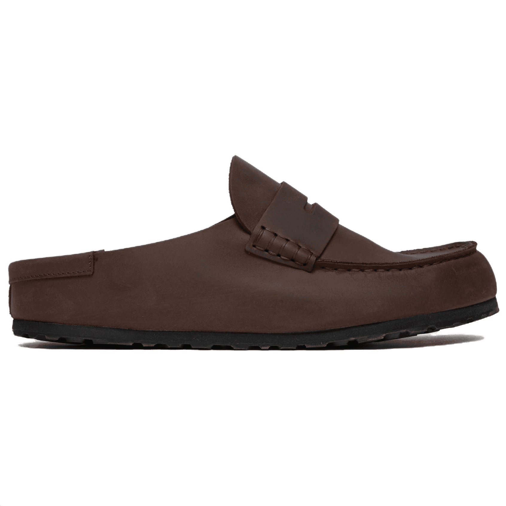 Сандалии Birkenstock Naples Резиновая подошва Отсутствие специальных функций Закрытые тапочки Унисекс Темно-кофейный - изображение 2