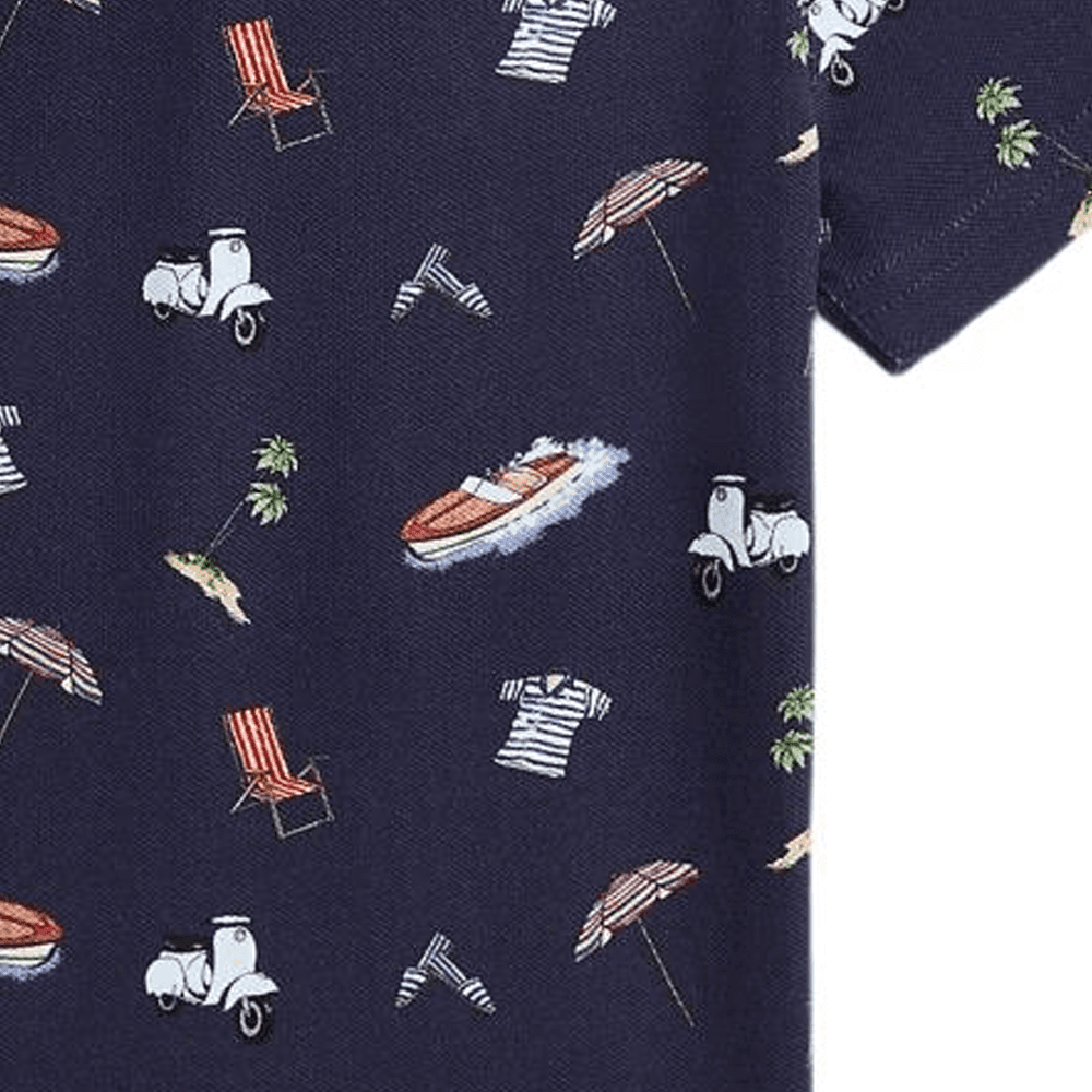 Поло Polo Ralph Lauren Зеленый Фиолетовый Мода Стиль С принтом Детский - изображение 4