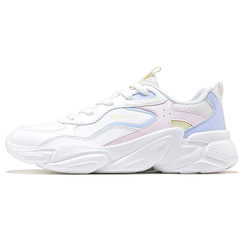 Кроссовки 361° Ice Cream Shoes Повседневная обувь Low Топ Перьевой белый Прозрачный Прозрачный синий Женские - изображение 1