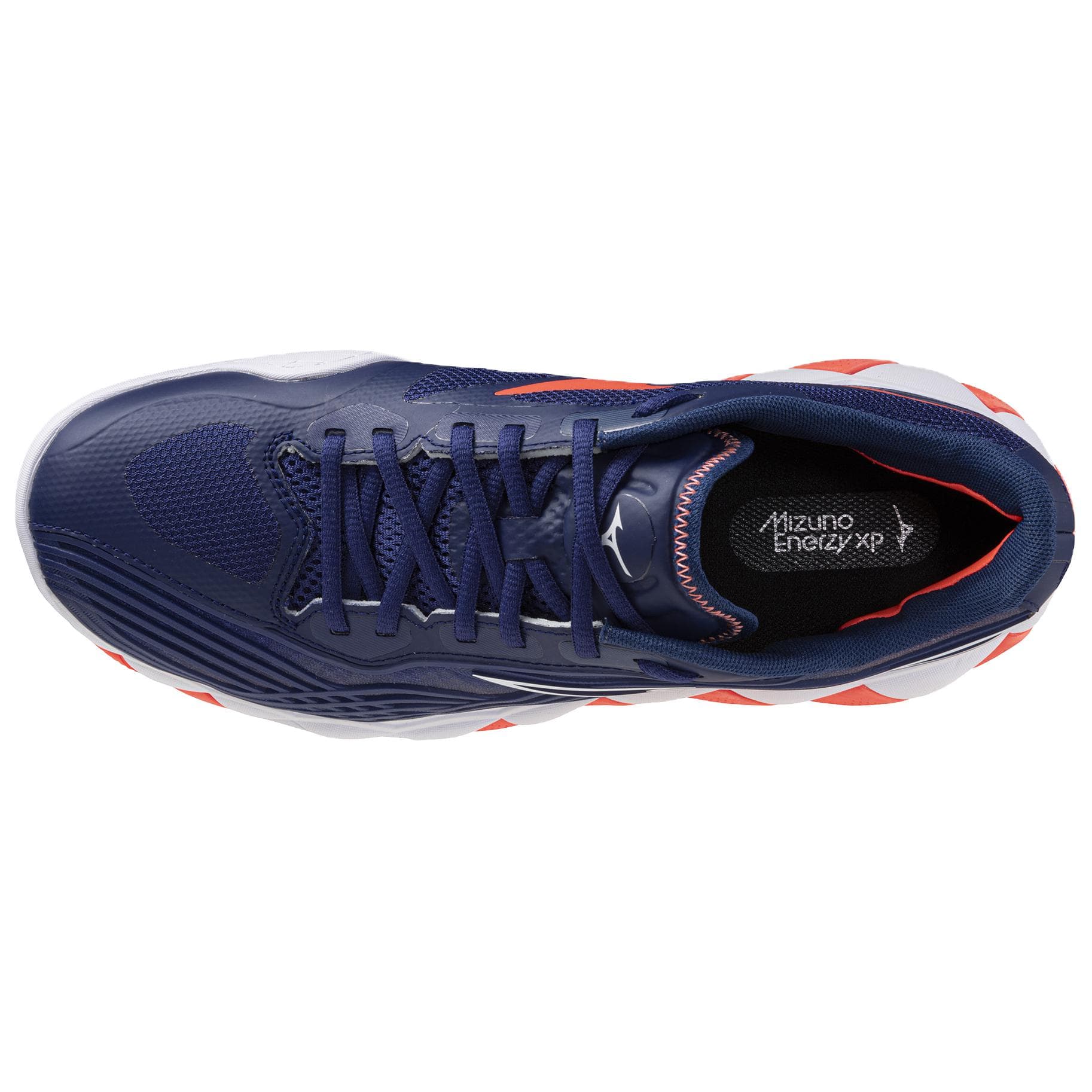Кроссовки для тенниса Mizuno WAVE ENFORCE TOUR 2 Теннисные кроссовки Низкий верх Темно-синий Оранжевый Белый 61GA260014 Мужской - изображение 2