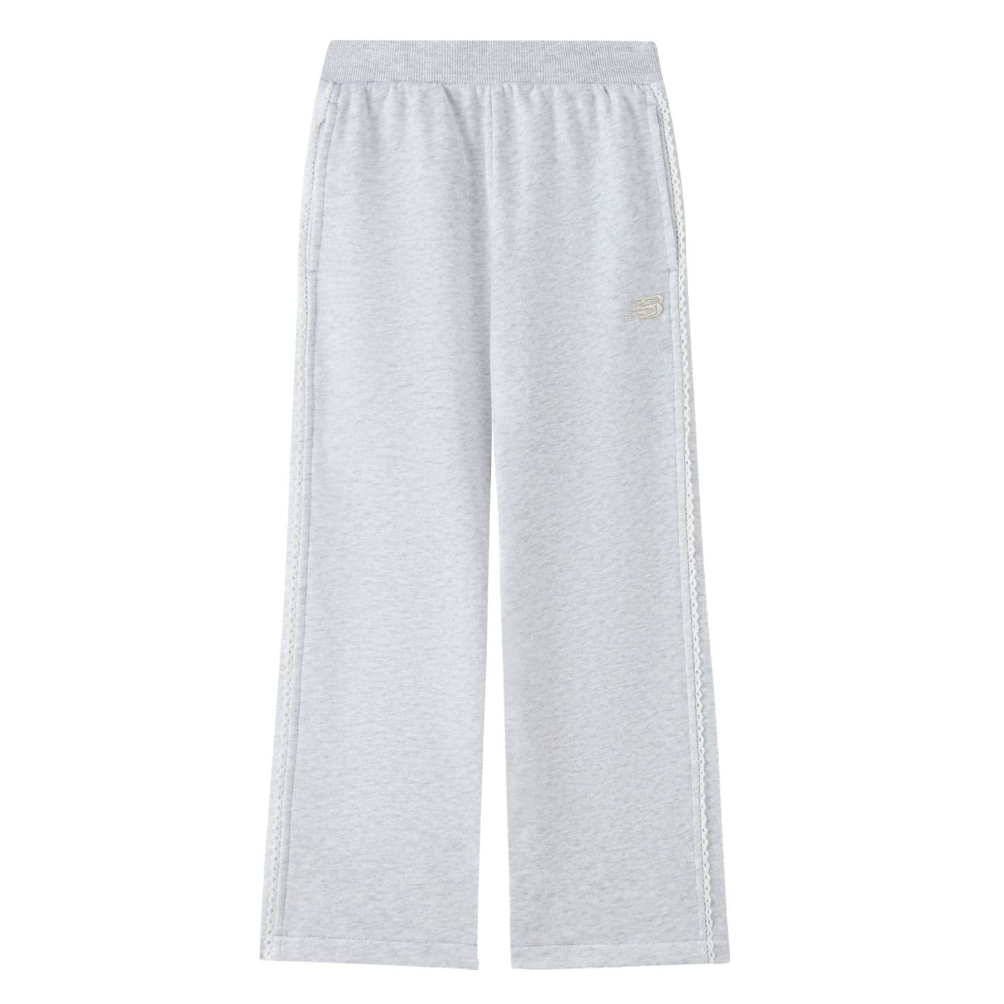 new balance Светло-серый Kids Спортивные трикотажные брюки - изображение 1