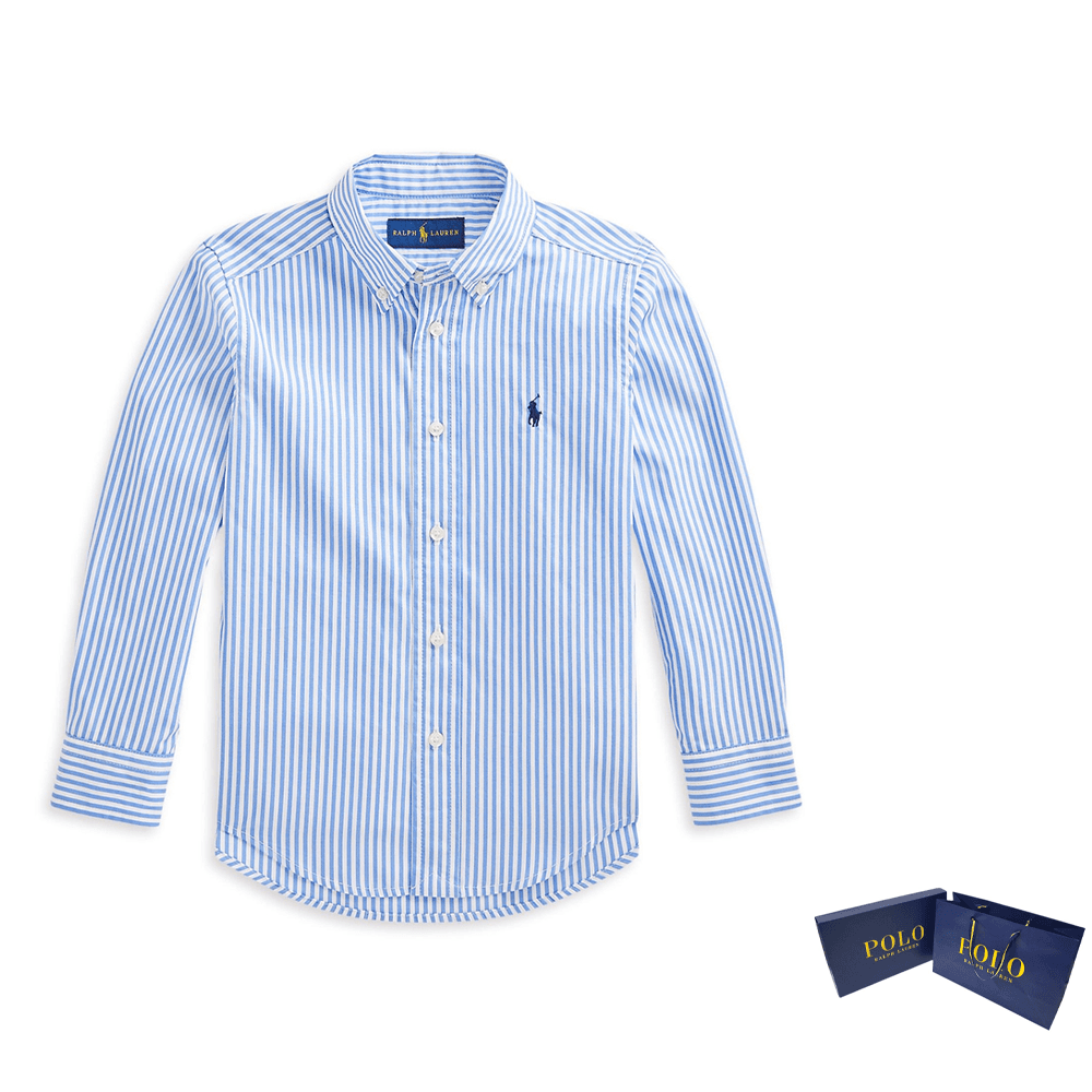 Polo Ralph Lauren Рубашка SS23 Синий Детский - изображение 6