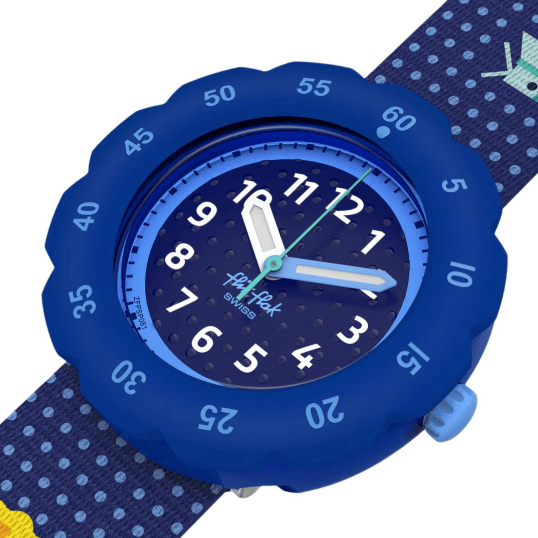 Часы Swatch Quartz Механизм Kids Часы Flik Flak 34,75 мм Синий - изображение 2