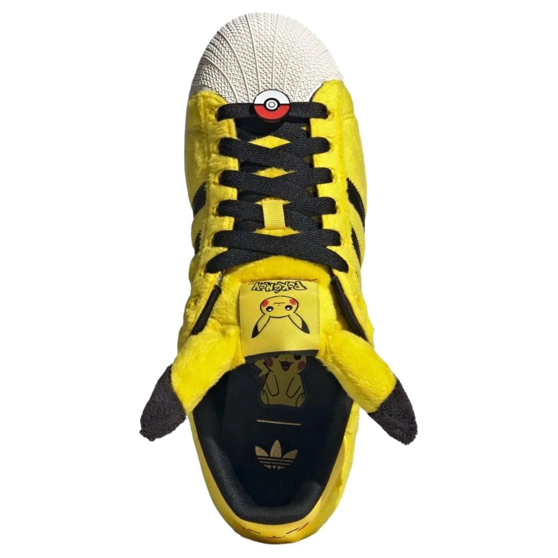 Кроссовки Adidas Originals X Pokémon Superstar Low Топ Скейтборд Обувь Унисекс Желтый черный - изображение 4