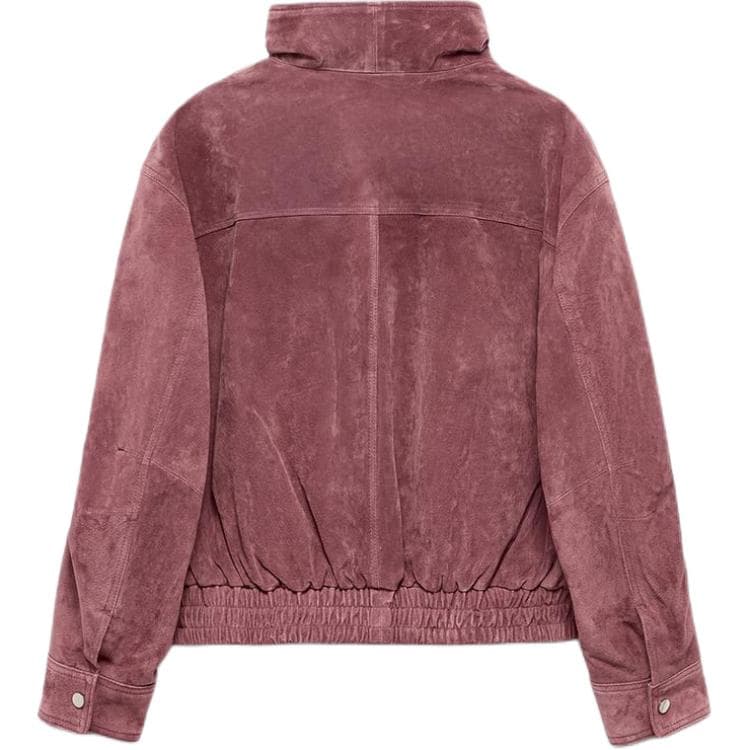 zara Бургундский Женские Кожаные куртки - изображение 2
