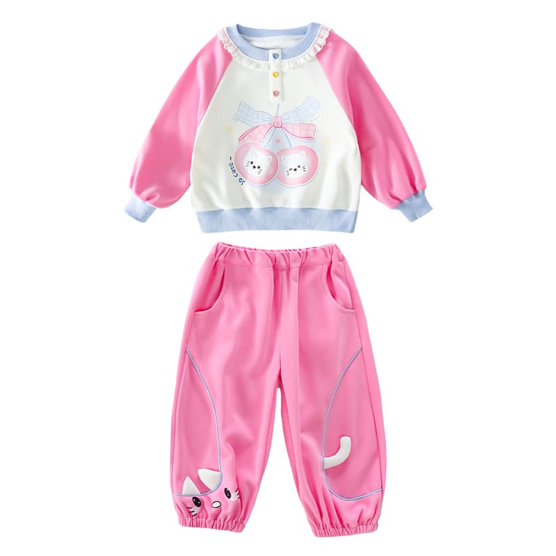 ATONGMU Розовый Kids Повседневные спортивные костюмы Наборы - изображение 1