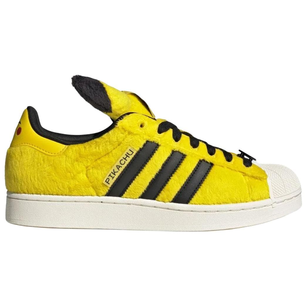 Кроссовки Adidas Originals X Pokémon Superstar Low Топ Скейтборд Обувь Унисекс Желтый черный - изображение 2