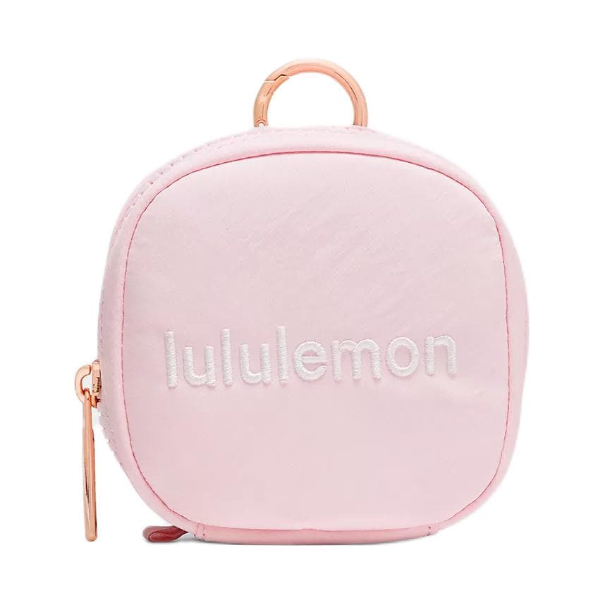 Портмоне Lululemon Clippable Переработанный нейлон Монетницы Женские Жемчужный порошок Белый Розово-золотой - изображение 1