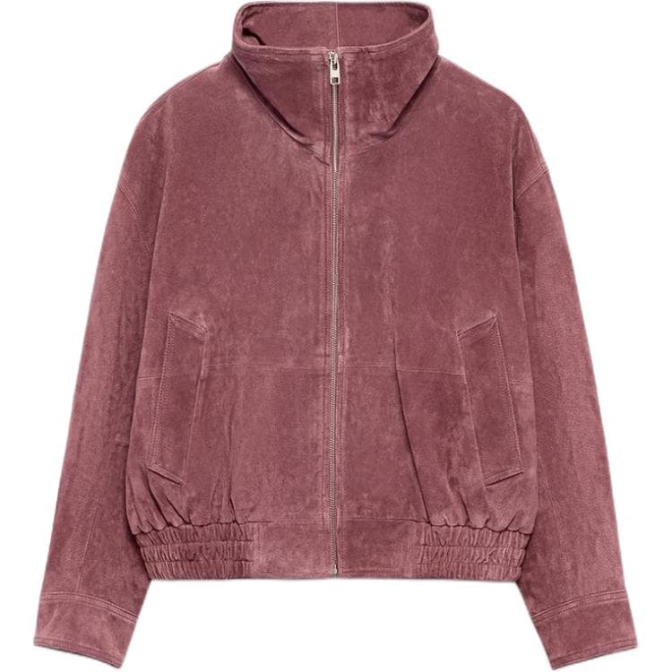 zara Бургундский Женские Кожаные куртки - изображение 1
