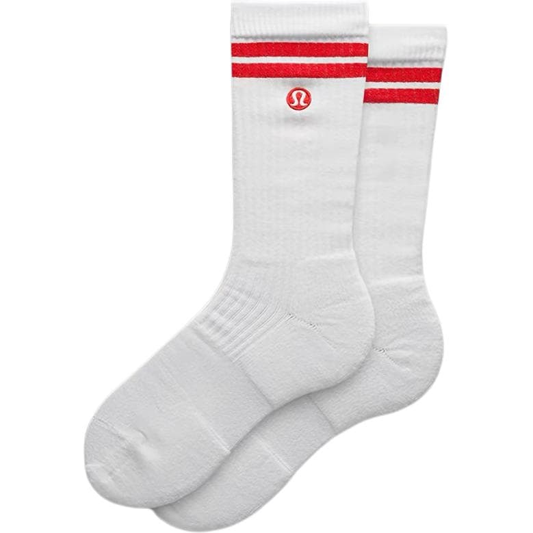 Носки Lululemon SS24 Носки Crew Мужские 1 Пачка Белые - изображение 5