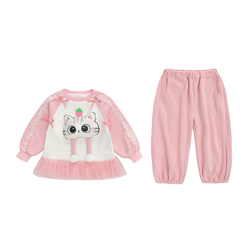 ATONGMU Розовый Kids Повседневные спортивные костюмы Наборы - изображение 1