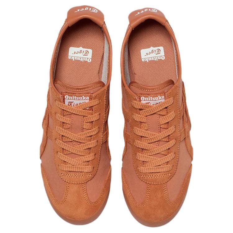 Кроссовки Onitsuka Tiger Mexico 66 Повседневная обувь Low Топ Ржавый Апельсин Унисекс - изображение 4