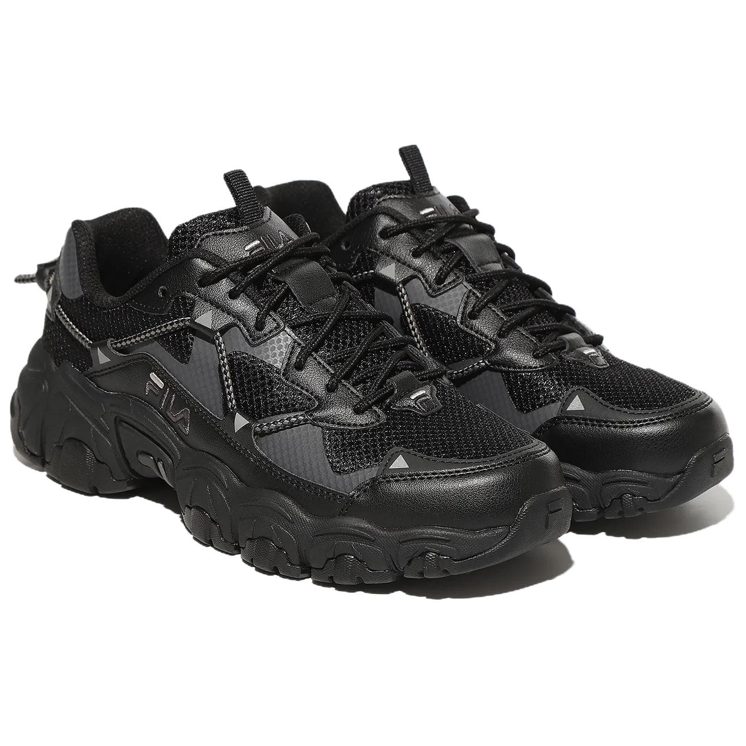 Кроссовки fila FLUID V2 Повседневная обувь Low Топ Черный Унисекс - изображение 2
