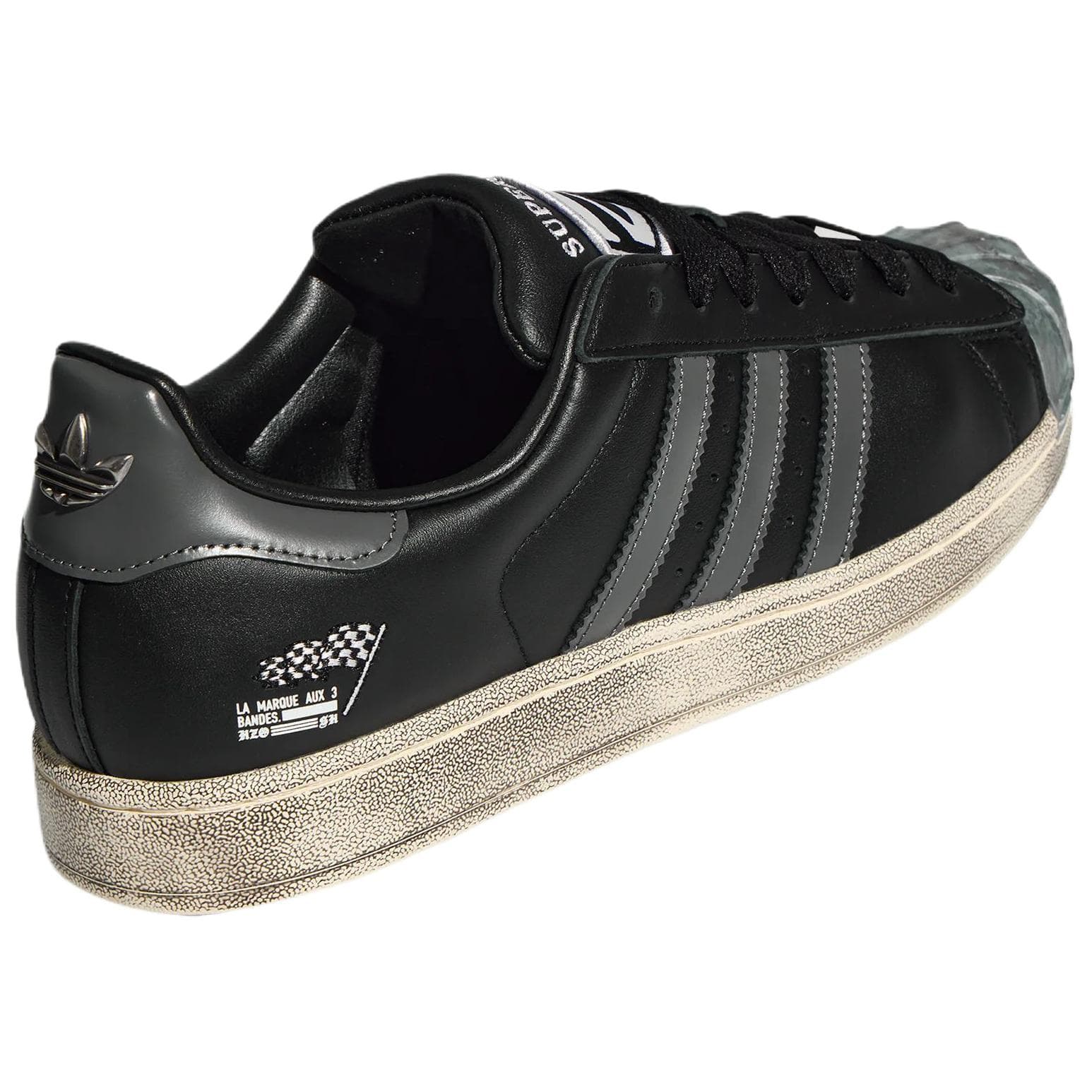 Кроссовки Adidas Originals Superstar 2 Кеды для скейтбординга Low Топ Черный Унисекс - изображение 4