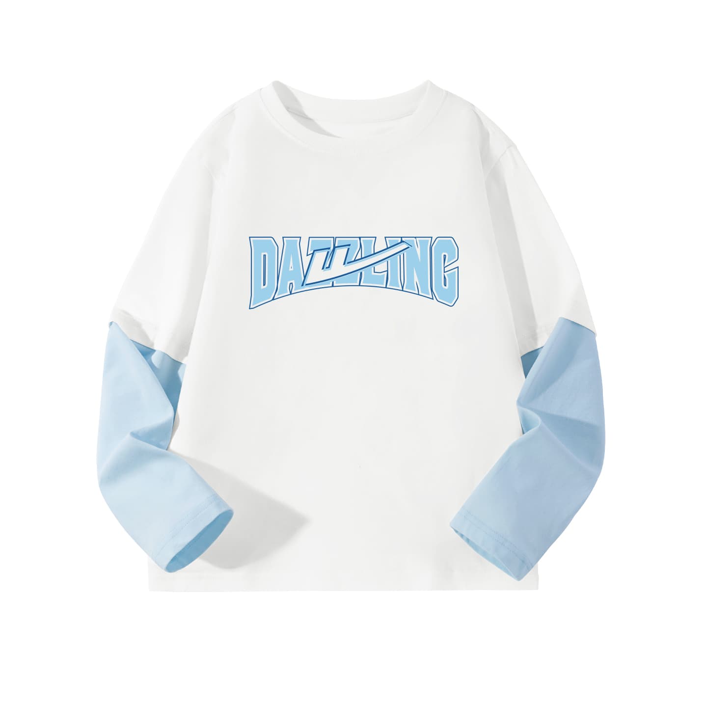Футболка WARRIOR Белый H Темно-синий Английский язык Kids T Рубашки - изображение 1