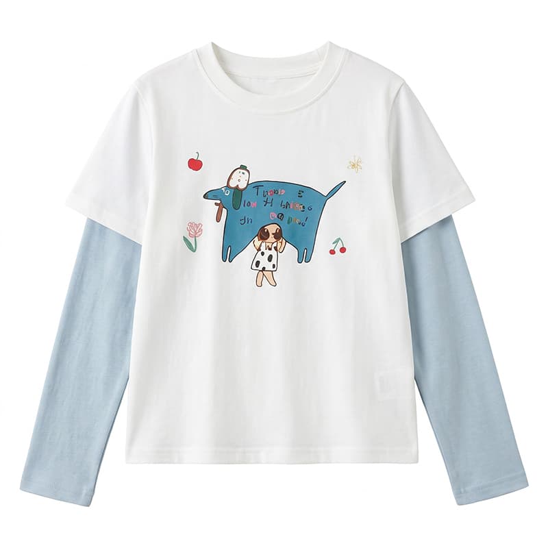 Футболка ATONGMU Синий Kids T-рубашки - изображение 1