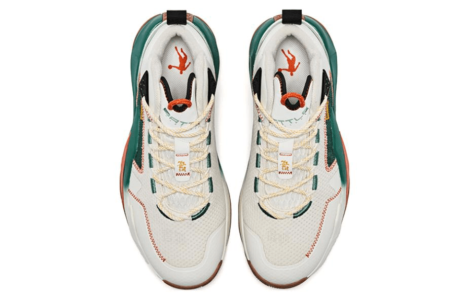 Кроссовки для баскетбола Jordan High-Top Basketball Shoes Grey Green - изображение 5