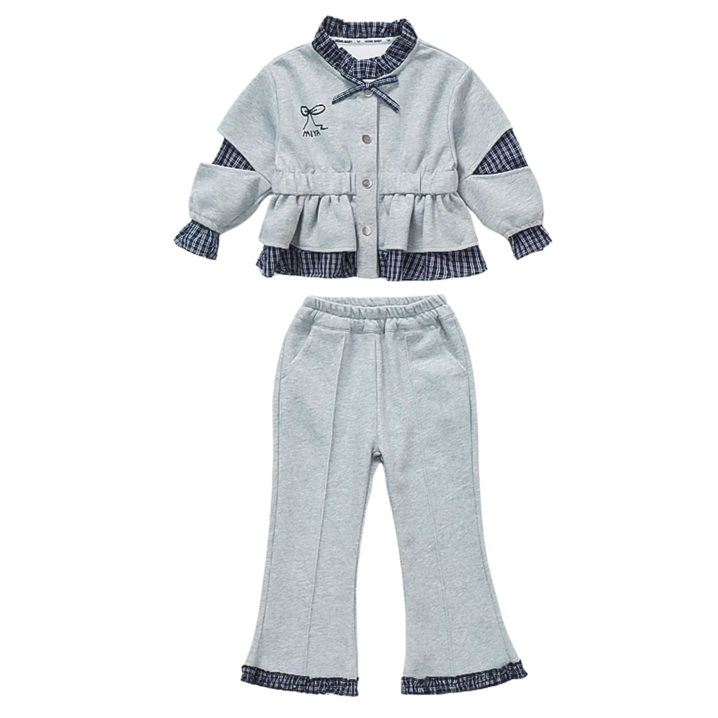 ATONGMU Серый Kids Повседневные спортивные костюмы Наборы - изображение 1