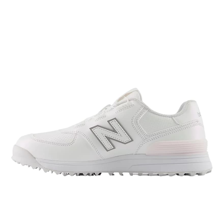 Кроссовки для гольфа New Balance NB 574 V4 Обувь для гольфа Low Топ Бело-розовый Соль Женские - изображение 1