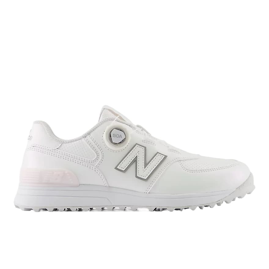 Кроссовки для гольфа New Balance NB 574 V4 Обувь для гольфа Low Топ Бело-розовый Соль Женские - изображение 2