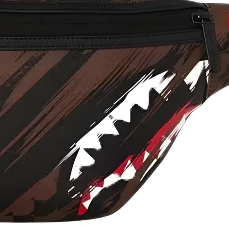 Поясная сумка SPRAYGROUND ПВХ (поливинилхлорид) Поясная сумка (бандана) Унисекс Коричневый Черный - изображение 5
