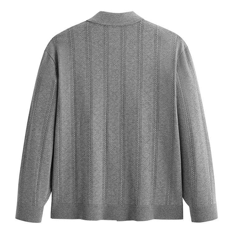 PEACEBIRD MEN Black Gray Color Мужской Трикотаж - изображение 2