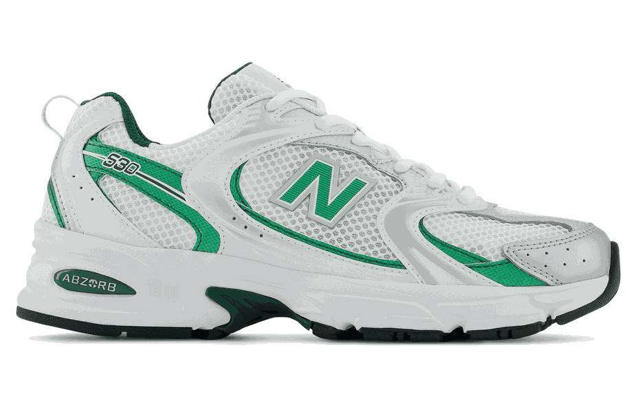 Кроссовки для бега New Balance 530 White Green - изображение 3