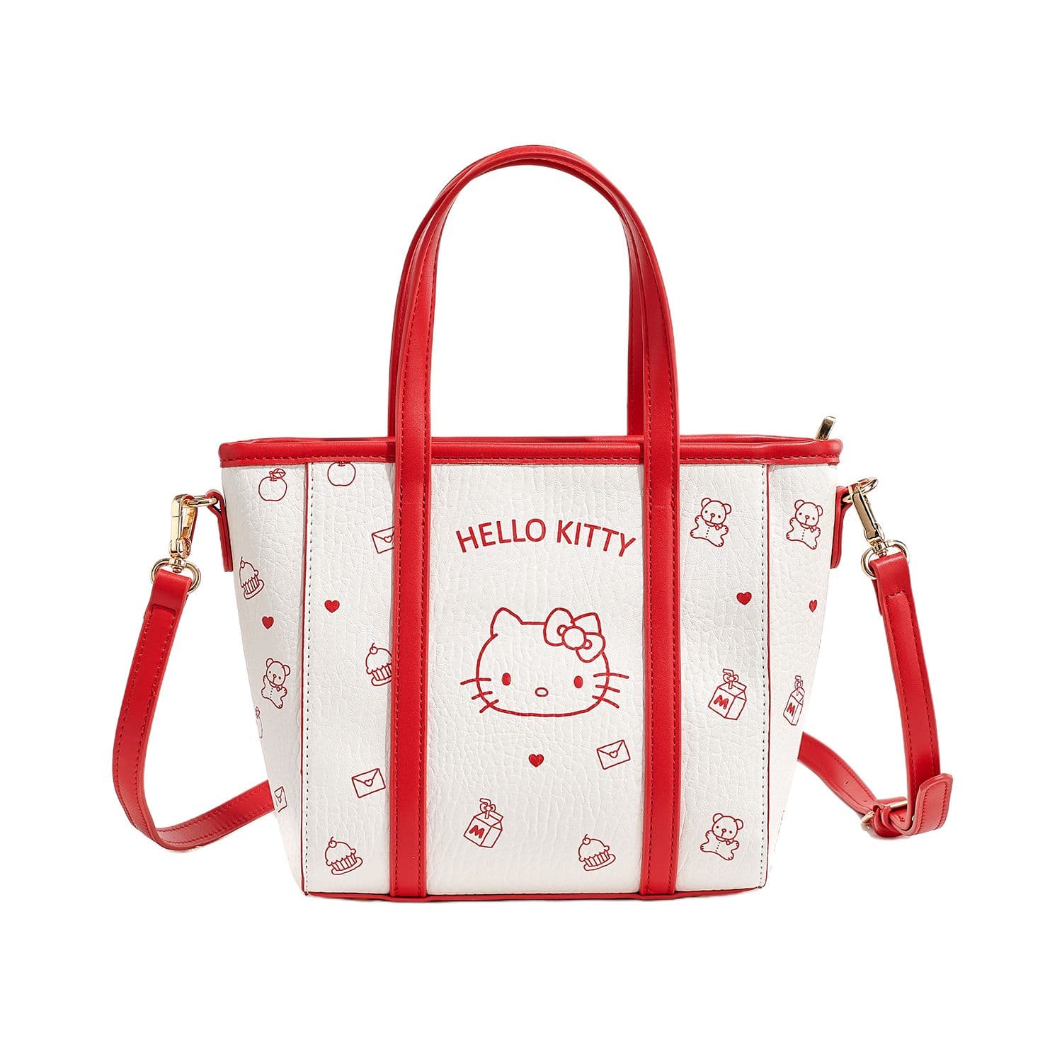 Сумка Sanrio Hello Kitty PU (полиуретан) Сумка Стандартная Женская Красная Белая - изображение 1