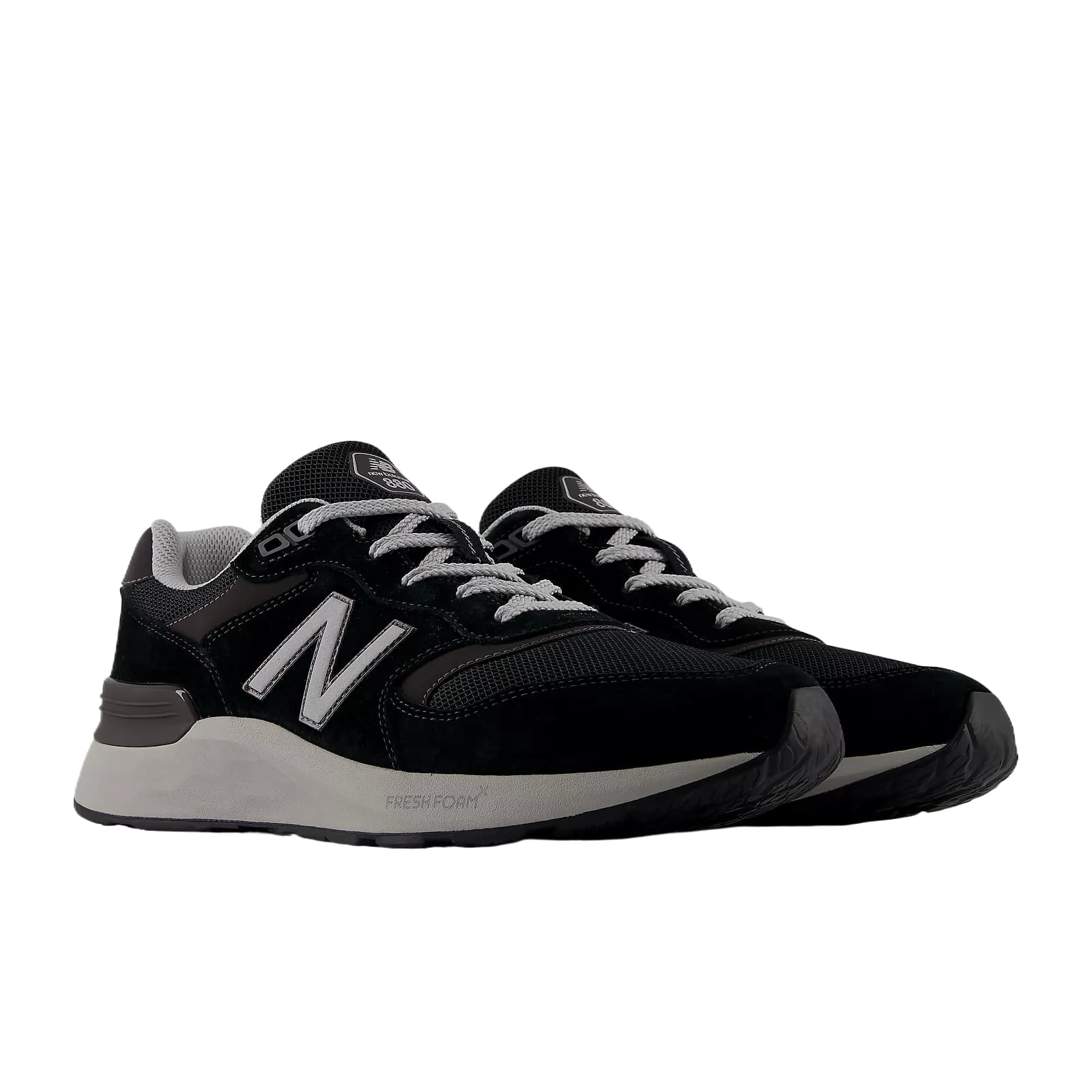 Кроссовки для бега new balance Fresh Foam X Walking 880 V7 Беговые кроссовки Low Топ Черный Черный Цементный Мужской - изображение 3