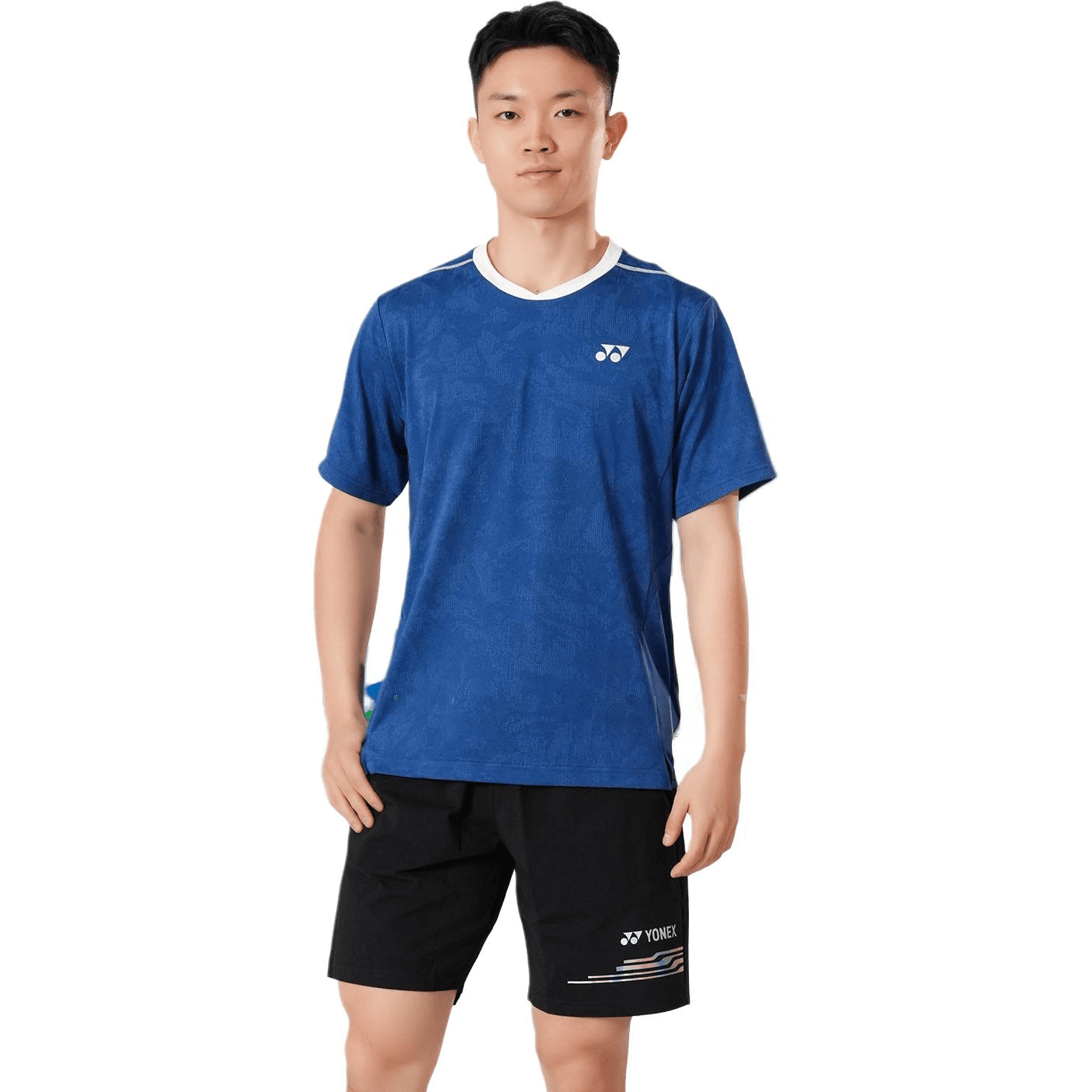 YONEX Глубокий морской синий Унисекс Топы и футболки для бадминтона - изображение 1