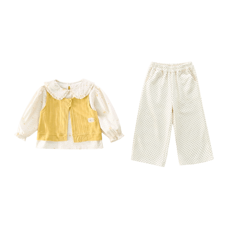 BOBBY ABLEY Жилет Рубашка Брюки Набор волшебных цветов Pre School Повседневные спортивные костюмы Наборы - изображение 1