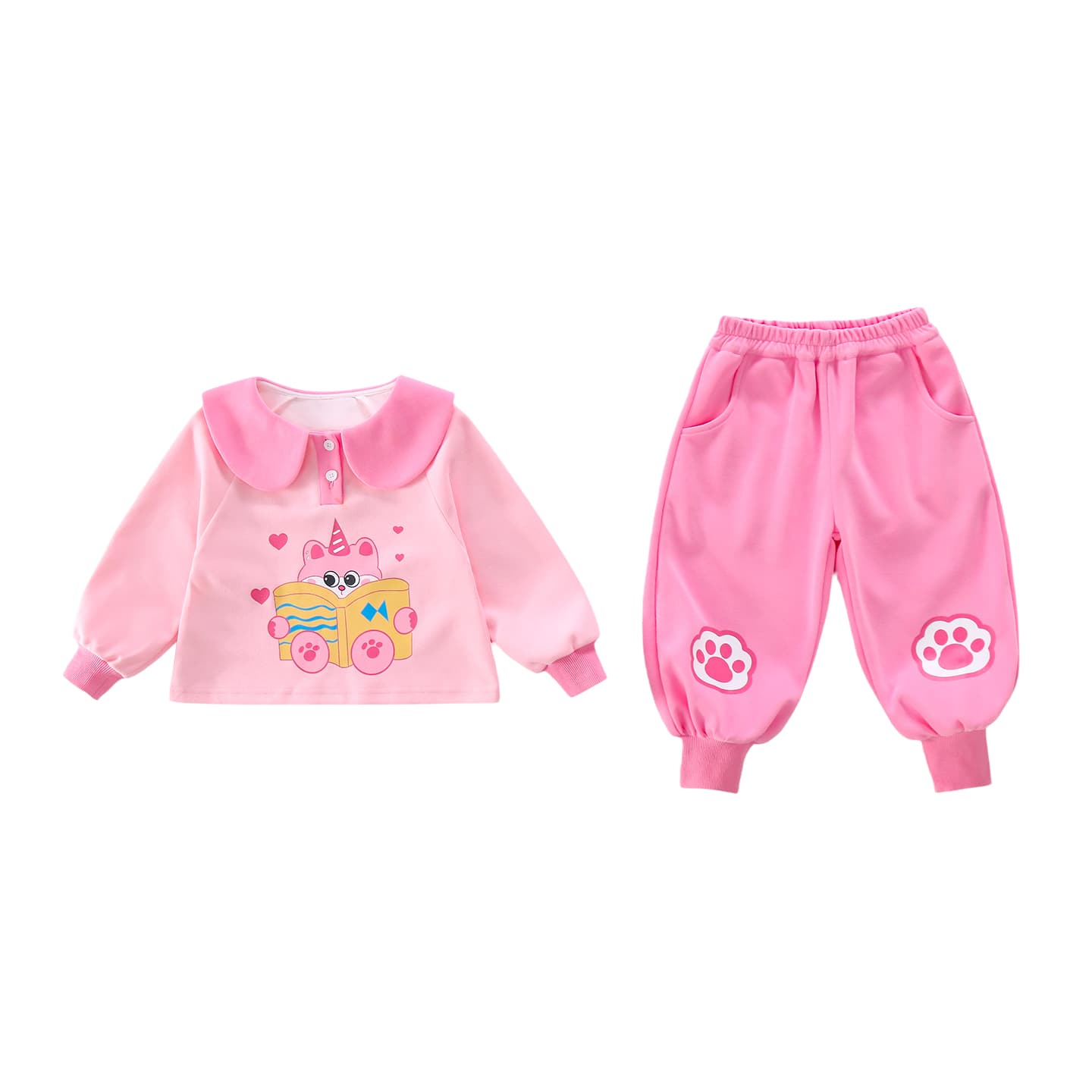 ATONGMU Розовый Kids Повседневные спортивные костюмы Наборы - изображение 1