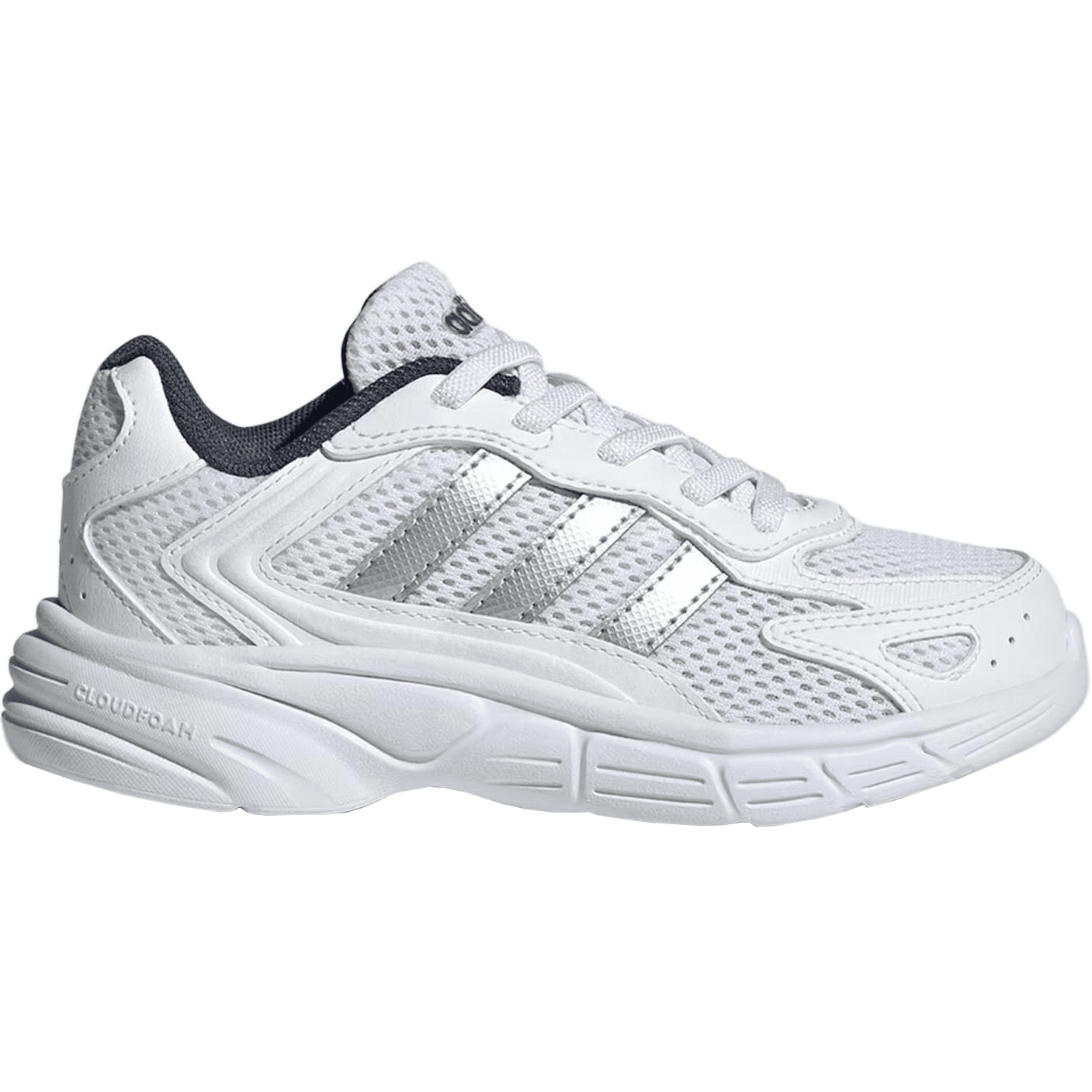 Кроссовки Adidas ECLYPTIX 2000 Детские беговые кроссовки Low Топ Облачный белый Серебряный Морской синий Kids - изображение 2